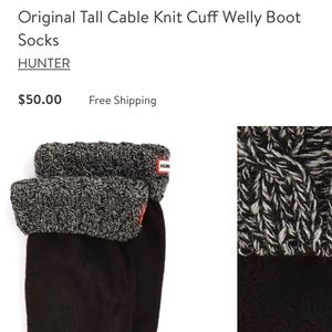 Hunter herringbone knit (tall) socks